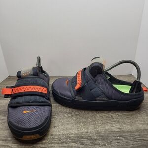 Nike Offline Mule Shoes Mens Size 8.5 Gray Orange N.354 Slip On CJ0693-003